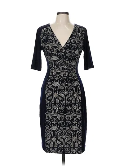 Pre-owned Connected Apparel Cocktail Dress In Blue