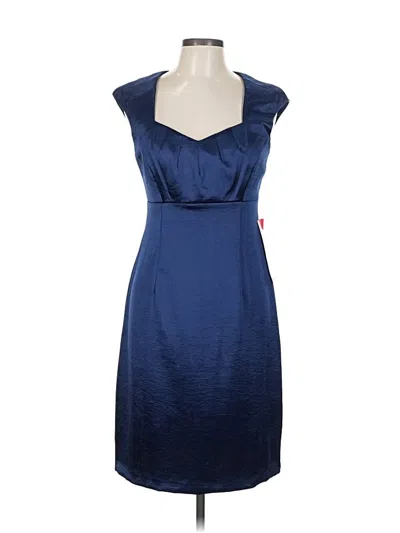 Connected Apparel Cocktail Dress In Blue
