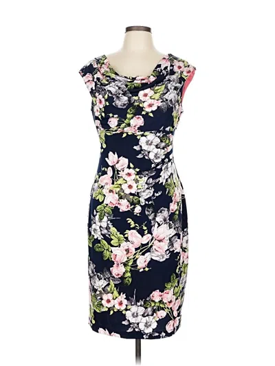 Pre-owned Connected Apparel Cocktail Dress In Blue