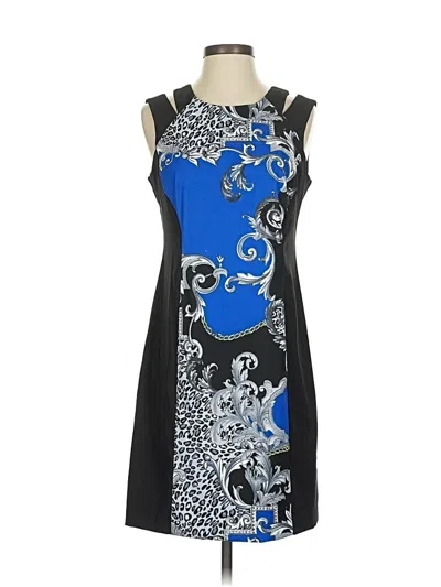 Pre-owned Connected Apparel Cocktail Dress In Blue