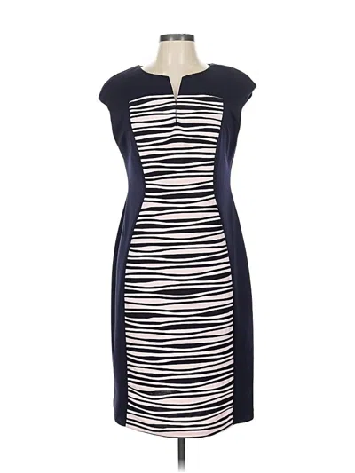 Pre-owned Connected Apparel Cocktail Dress In Blue