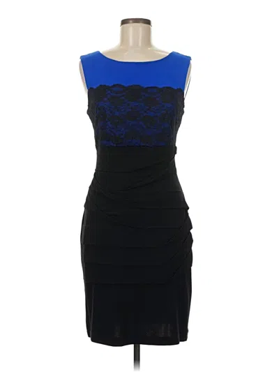 Pre-owned Connected Apparel Cocktail Dress In Blue