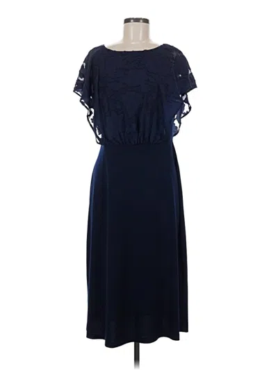 Pre-owned Connected Apparel Cocktail Dress In Blue