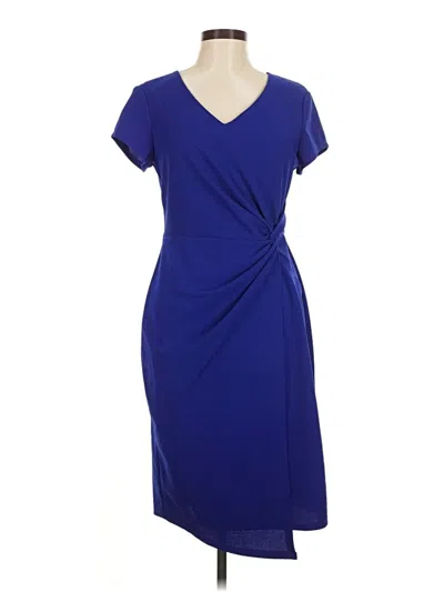 Pre-owned Connected Apparel Cocktail Dress In Blue