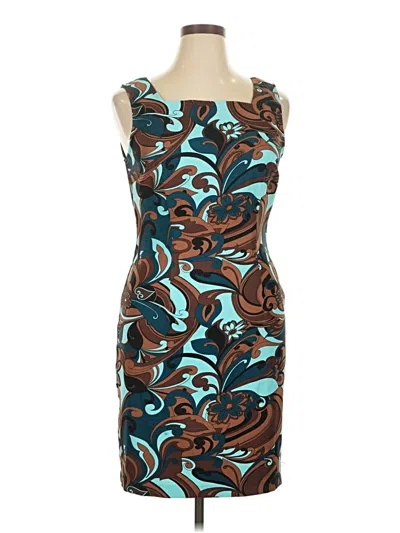 Pre-owned Connected Apparel Cocktail Dress In Blue