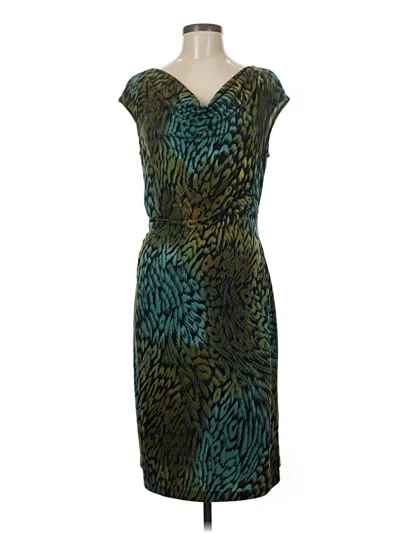 Pre-owned Connected Apparel Cocktail Dress In Blue