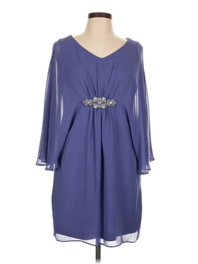 Pre-owned Connected Apparel Cocktail Dress In Blue