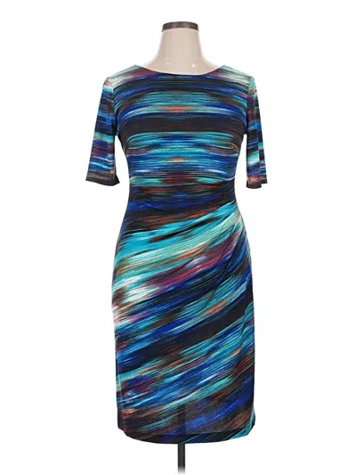 Pre-owned Connected Apparel Cocktail Dress In Blue