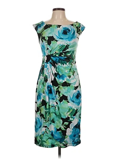 Pre-owned Connected Apparel Cocktail Dress In Blue