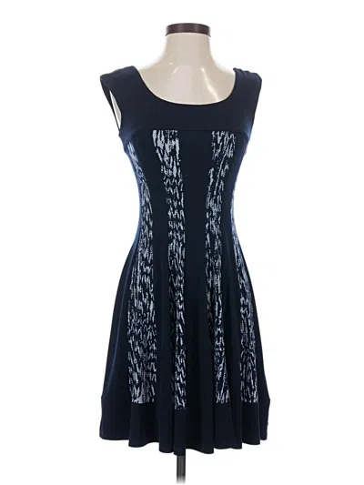 Pre-owned Connected Apparel Cocktail Dress In Blue