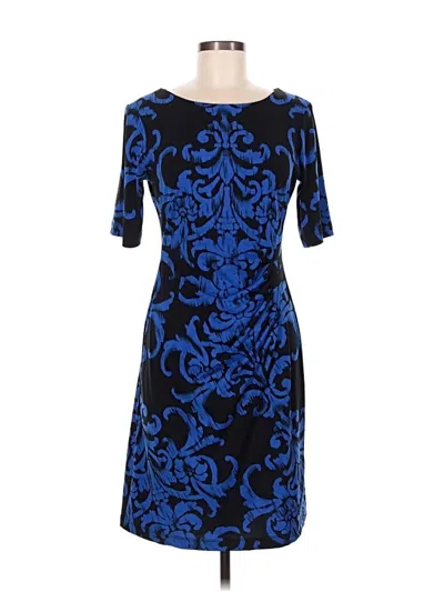 Pre-owned Connected Apparel Cocktail Dress In Blue