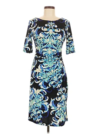 Pre-owned Connected Apparel Cocktail Dress In Blue