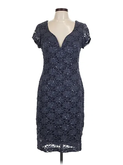 Pre-owned Connected Apparel Cocktail Dress In Blue