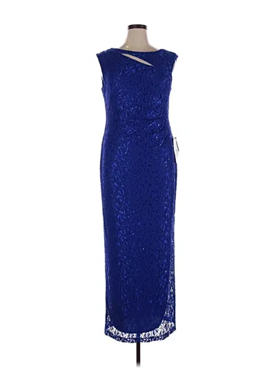 Pre-owned Connected Apparel Cocktail Dress In Blue