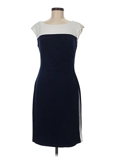 Pre-owned Connected Apparel Cocktail Dress In Blue