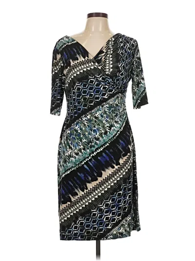 Pre-owned Connected Apparel Cocktail Dress In Blue