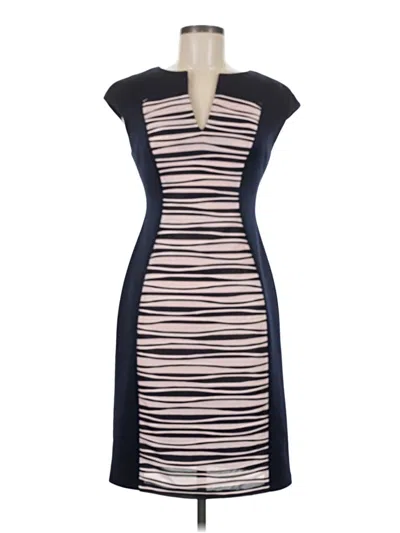 Pre-owned Connected Apparel Cocktail Dress In Blue