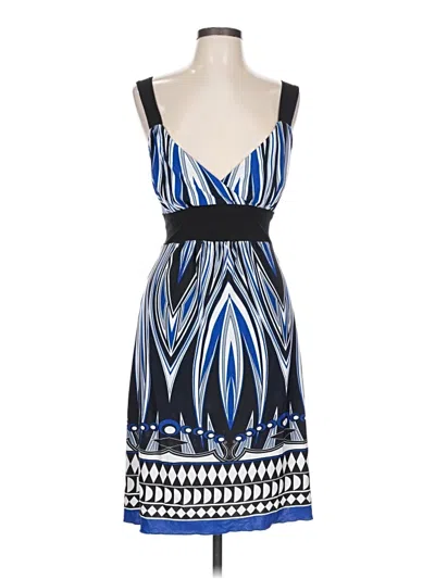 Pre-owned Connected Apparel Cocktail Dress In Blue