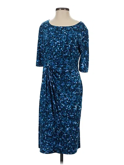Pre-owned Connected Apparel Cocktail Dress In Blue