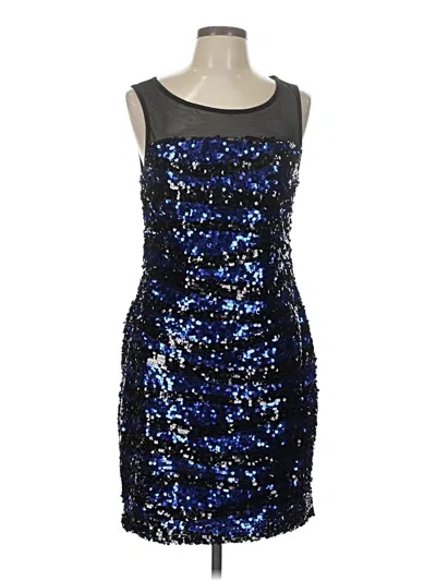 Pre-owned Connected Apparel Cocktail Dress In Blue