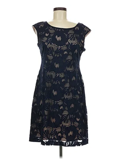 Pre-owned Connected Apparel Cocktail Dress In Blue