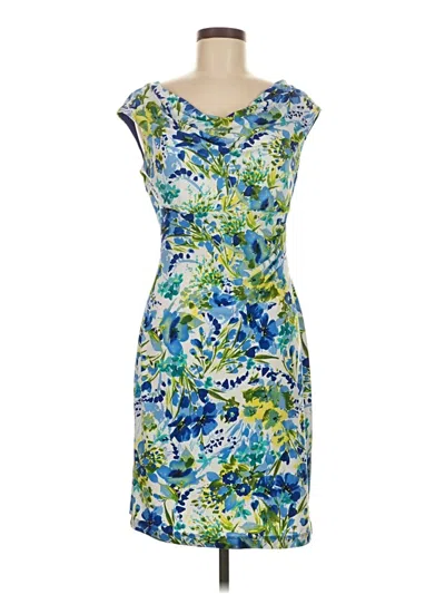 Pre-owned Connected Apparel Cocktail Dress In Blue