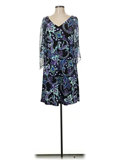 Pre-owned Connected Apparel Cocktail Dress In Blue