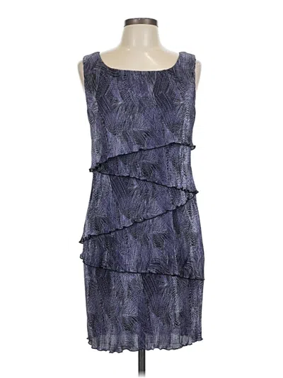 Pre-owned Connected Apparel Cocktail Dress In Blue