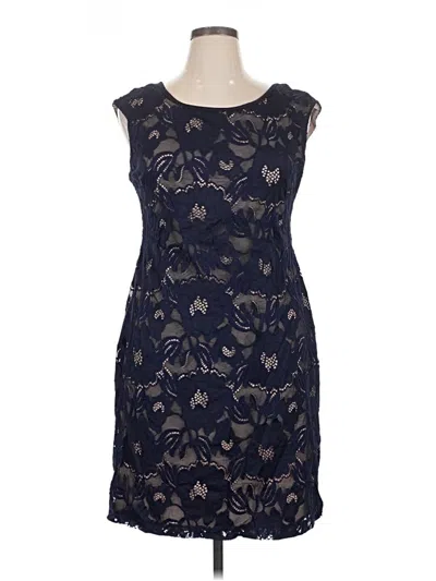 Pre-owned Connected Apparel Cocktail Dress In Blue