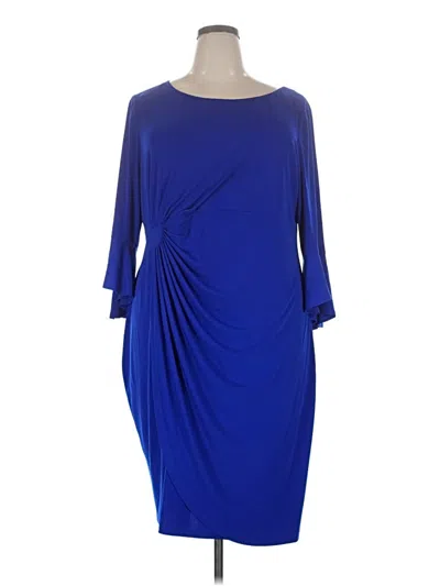 Pre-owned Connected Apparel Cocktail Dress In Blue
