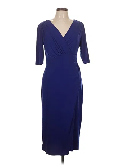Pre-owned Connected Apparel Cocktail Dress In Blue