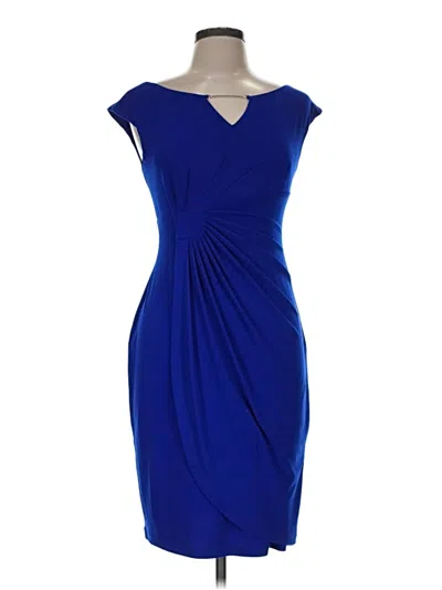 Pre-owned Connected Apparel Cocktail Dress In Blue