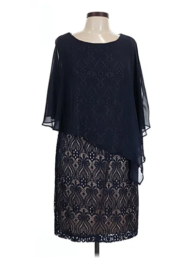 Pre-owned Connected Apparel Cocktail Dress In Blue