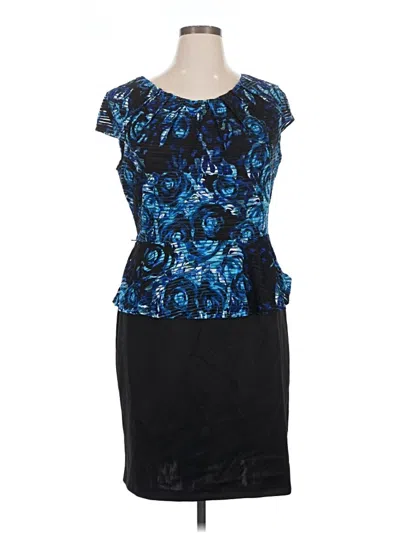 Pre-owned Connected Apparel Cocktail Dress In Blue