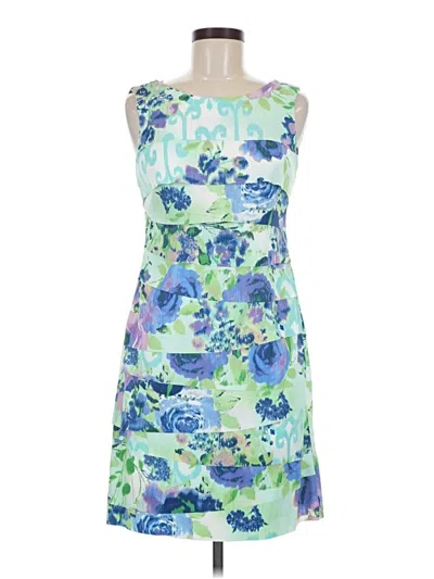 Pre-owned Connected Apparel Cocktail Dress In Blue