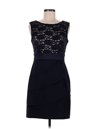 Pre-owned Connected Apparel Cocktail Dress In Blue