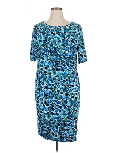 Pre-owned Connected Apparel Cocktail Dress In Blue