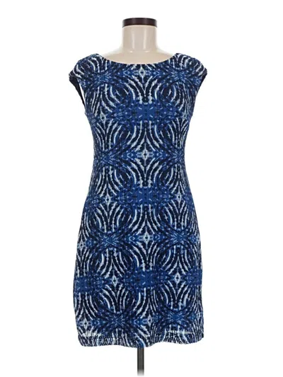 Pre-owned Connected Apparel Cocktail Dress In Blue