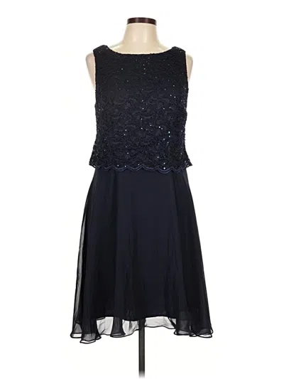 Pre-owned Connected Apparel Cocktail Dress In Blue