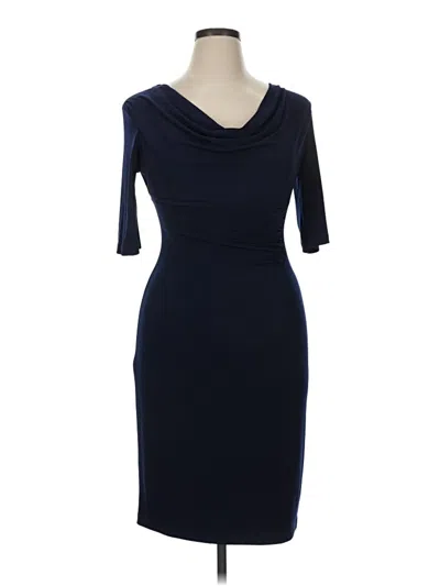 Pre-owned Connected Apparel Cocktail Dress In Blue