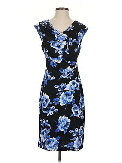 Pre-owned Connected Apparel Cocktail Dress In Blue