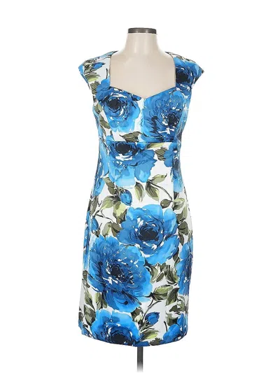 Pre-owned Connected Apparel Cocktail Dress In Blue