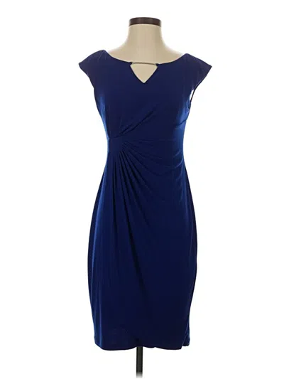Pre-owned Connected Apparel Cocktail Dress In Blue