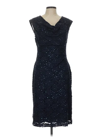 Pre-owned Connected Apparel Cocktail Dress In Blue