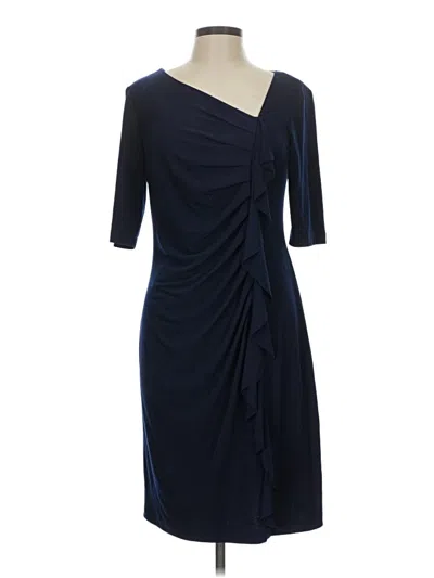 Pre-owned Connected Apparel Cocktail Dress In Blue