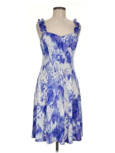 Pre-owned Connected Apparel Cocktail Dress In Blue