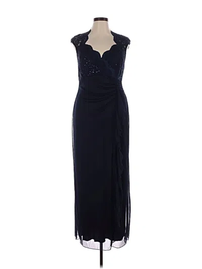 Pre-owned Connected Apparel Cocktail Dress In Blue