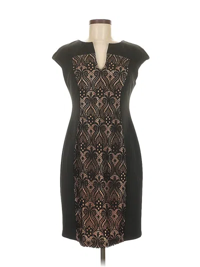 Pre-owned Connected Apparel Cocktail Dress In Brown