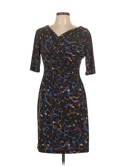 Pre-owned Connected Apparel Cocktail Dress In Brown