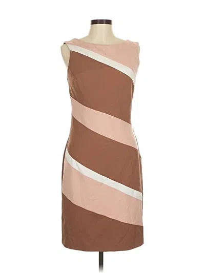 Pre-owned Connected Apparel Cocktail Dress In Brown
